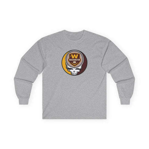 Grateful Dead - Washington Commanders Grateful Dead Long Sleeve Tee - NFL - StealieShop